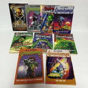 R.L. Stine Goosebumps Book LOT Vintage Horrorland Dummy Hare + - Picture 1 of 5