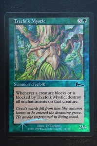 Magic The Gathering MTG TREEFOLK MYSTIC FOIL Urza's Legacy LP Lightly Played - Picture 1 of 2