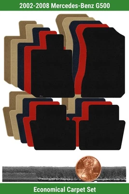 Juego de alfombrillas Velourtex personalizadas para Mercedes-Benz G500 2002-2008 (4 piezas) #AÑO Foto 1 de 4