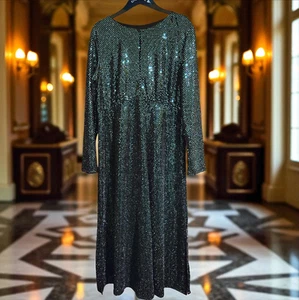 ROMAN STUNNING GREEN GLITTERY EVENING PARTY DRESS SIZE 16 NEW WITH TAGS GORGEOUS - Picture 1 of 1