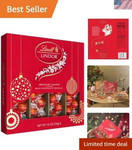 Divine LINDOR Assorted Chocolate Truffle Gift Box - 7.6 oz Perfect for Gifting - Picture 1 of 10