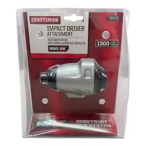Craftsman 34973 1/4" Impact Driver Attachment Bolt-On System 1300 In-Lbs - Picture 1 of 5