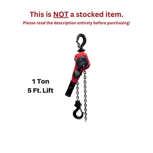 CMCO - COFFING LSB-NC RATCHET LEVER HOIST - 1 TON CAPACITY - 5 FT LIFT - Picture 1 of 4