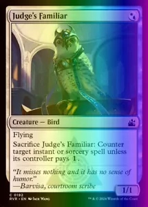 MTG Magic the Gathering Judge's Familiar (192/497) Ravnica Remastered LP FOIL - Picture 1 of 1