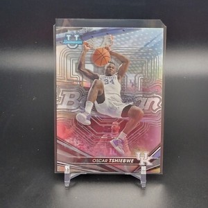 2022-23 Bowman's Best U OSCAR TSHIEBWE #81 SILVER HOLO REFRACTOR Kentucky