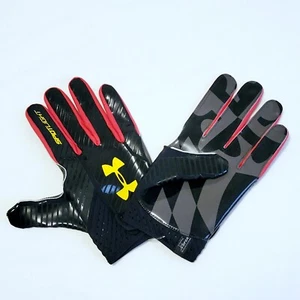 NWOT TEAM ISSUED Maryland Terrapins Under Armour Spotlight Football Gloves 3XL - Picture 1 of 4