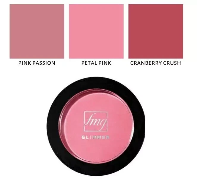 fmg Glimmer Powder Blush - Petal Pink - 0.28 oz - Silky Pressed Powder - NIB - Image 1 of 1