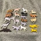 Vintage Miniatures Lot of 20, dogs, cats, and zoo animals, moose, lama, see pics