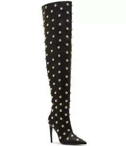 NIB Steve Madden Spritz Studded Over The Knee Boots Size 9 - Picture 1 of 7