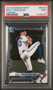 Bowman Draft 2021 Ricky Tiedemann #BDC89 novato radiocontrol Blue Jays PSA 9 - Imagen 1 de 2