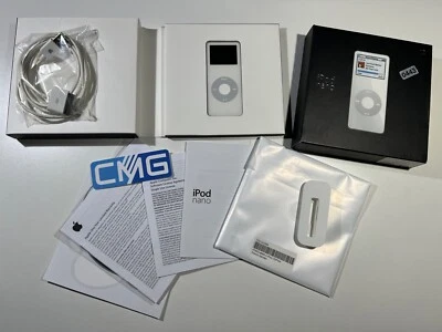 Apple iPod nano 1. Generation 4GB weiss 1G 1st Gen Model 2005 Rarität boxed#0443 - Bild 1 von 4