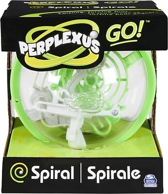 Perplexus Go Spiral Spin Master Games 3D Ball Puzzle Maze Brain Game Twist Fun - Image 1 of 4