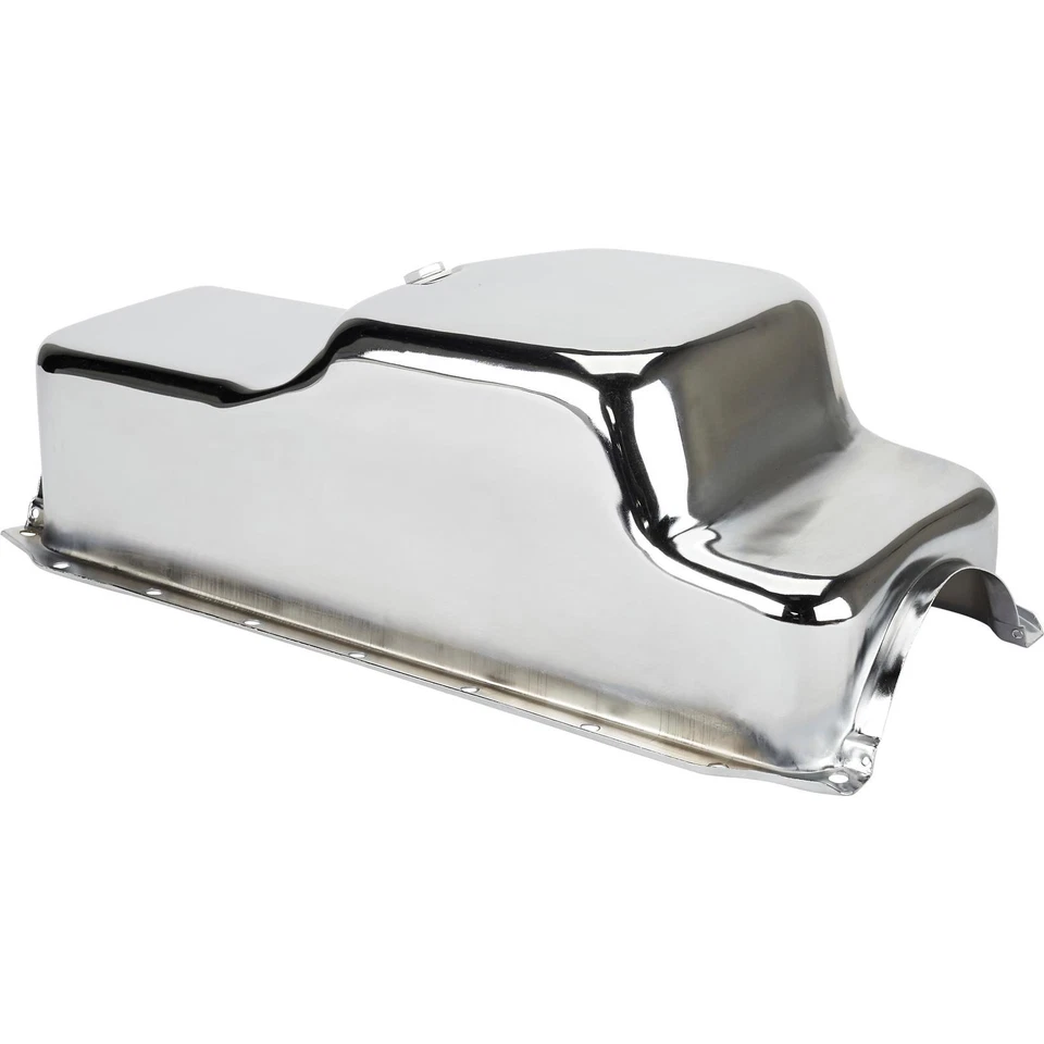 Speedway Motors 273-340 Mopar Dodge Plymouth 318 340 Stock Sump Chrome Oil Pan - Image 1 of 4