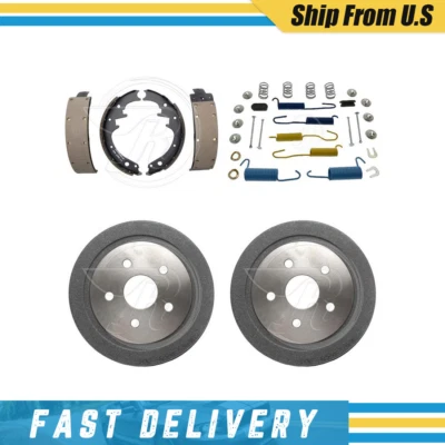 Tambores de freno delanteros zapatas de freno y herrajes kit de resorte para Mercury Villager 1965 Foto 1 de 4