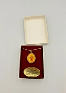 Verbena Real Flowers USA Wildflower Collection Pendant 18" Gold Chain Necklace - Picture 1 of 12