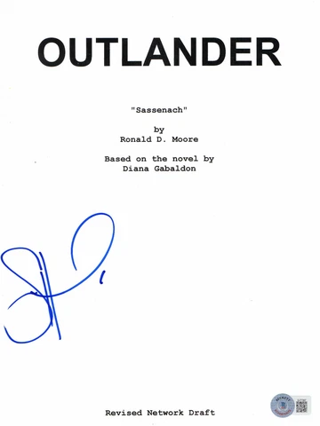 SAM HEUGHAN SIGNED AUTOGRAPH OUTLANDER FULL SCRIPT BECKETT BAS Cover