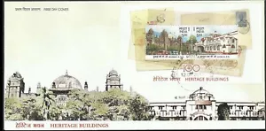 Bombay GPO Agra INDIA MS FDC Post office Heritage Buildings Gandhi Post - Picture 1 of 1