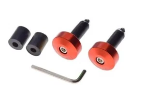 Motorrad Lenkerenden / Lenkergewichte 87g AD 32mm L 10mm ID 13-18 mm Rot - Bild 1 von 3
