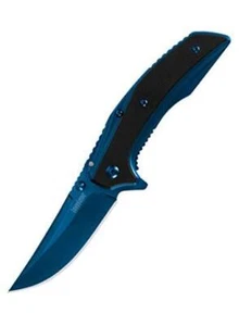 3-Inch Blue Pocketknife with SpeedSafe Opening and Deep Carry Pocketclip  - Picture 1 of 3