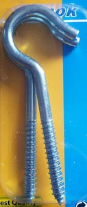 Heavy Duty Extra Strong Screw Hooks 100mm Steel Wall Hanging Loop 4" UK Seller - Picture 1 of 1