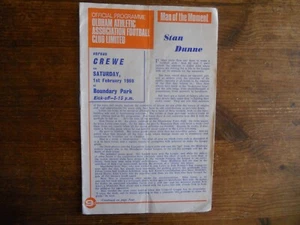 Oldham Athletic v Crewe Alexandra, 01.02.69 - Division 3. - Picture 1 of 1