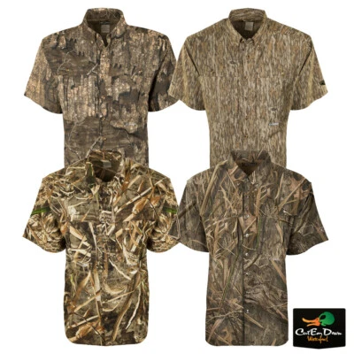 DRAKE WATERFOWL SYSTEMS EST CAMO FLYWEIGHT WINGSHOOTER'S SHIRT SHORT SLEEVE - Image 1 of 2
