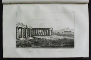 CAMPANIA:PAESTUM - SALERNO.ITALIA.Inc/Acc.AUDOT.1836.In Passepartout.Etna. - Bild 1 von 1