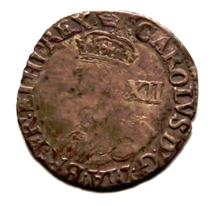 Great Britain. 1635-36, Charles 1 - Shilling.. MM-Crown.. gF/aVF - Picture 1 of 5