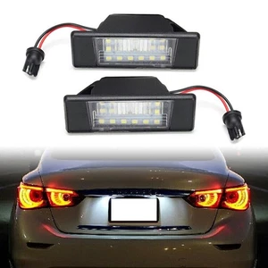 18-SMD LED License Plate Light Assy For Nissan Juke Versa X-Trail Car 2PCS - Picture 1 of 5