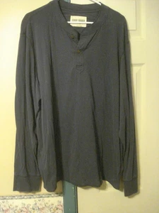 EDDIE BAUER 2-BUTTON LONG SLEEVE GREY PULLOVER (SIZE - 2XL) - Picture 1 of 5