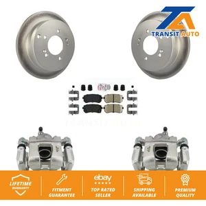 Rear Brake Caliper Coat Rotor Ceramic Pad Kit For Kia Sportage AWD From 12 10 15 - Picture 1 of 1