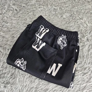 Pantalón Corto de Baloncesto Darc Sport Wolves 117 de 1000 Hombres 2XL XXL Negro Malla Cordón - Imagen 1 de 6
