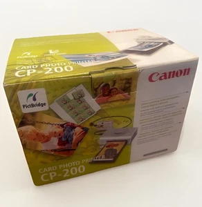 VINTAGE SEALED Canon Selphy CP-200 Thermal 4x6 Photo Postcard Compact Printer - Picture 1 of 7