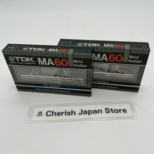 Lot of 2 New TDK MA 60 Metal Position Type IV Cassette Tape SEALED made in Japan - Picture 1 of 6