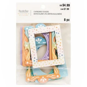 Erinnerungen Spanplatten Aufkleber Rahmen (8 Stück) Scrapbooking - Bild 1 von 1