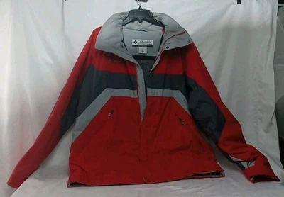 Chaqueta Columbia Bugaboo Para Hombre Gris Medio Rojo Intercambio Omni Tech Esquí al Aire Libre  Foto 1 de 4