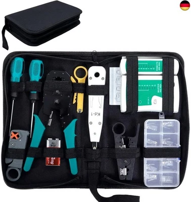 SGILE 12 in 1 Netzwerk Werkzeug Set für RJ45, RJ11, RJ12, Reparaturwerkzeuge,  - Bild 1 von 4