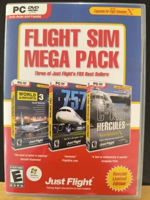 Flight Sim Mega Pack 2 Limited Edition Pc - 4 Disc - Manual Disc - VGC. - Image 1 of 4