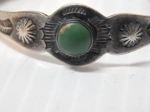 VINTAGE NAVAJO INDIANER FRED HARVEY STERLINGSILBER KLEINES ARMBANDGRÖSSE ARMBAND - Bild 1 von 6