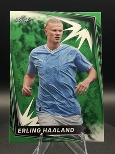 2024 Leaf Soccer - #4 Erling Haaland - Green - Picture 1 of 3