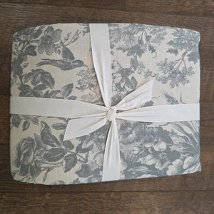 New Pottery Barn Sorrel Toile Full/Queen Duvet Cover Blue - Picture 1 of 5