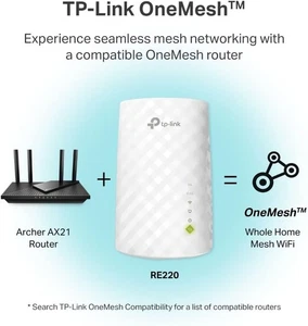 Router TP-Link Wi-Fi 6 (AX21) + 2 przedłużacze do sieci mesh - Zdjęcie 1 z 5