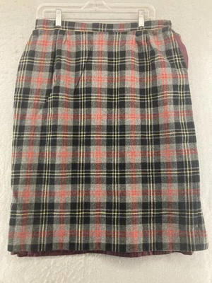 VTG Pendleton Skirt Womens Large Hunting Macpherson Tartan Plaid 90s Wool - Image 1 of 4