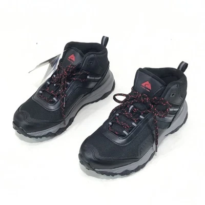 Ozark Trail Mens Sport Hikers Water Repellent Black Leather Boots Camp Size 6. - Image 1 of 4