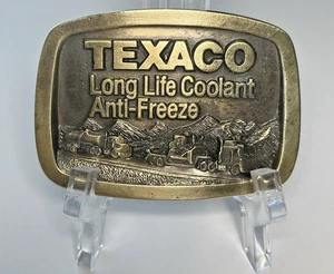 Ultra-RAR 80er Jahre? TEXACO Long Life Kühlmittel Frostschutz Big RIG Gürtelschnalle - Bild 1 von 15