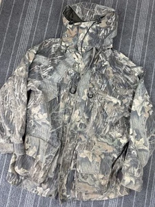 Cabelas Jacket Mens XL Mossy Oak Camo Gore-Tex Hunting Parka Hooded Rain Coat - Picture 1 of 18