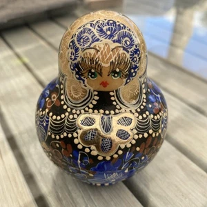 Matroschka 10 Puppen Wunderschöne Farben Handgemalt Russland Sowjetunion - Bild 1 von 17
