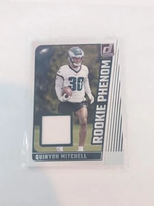 Donruss Quinyon Mitchell Rookie Phenom RC 2024 #RPJ-QMI Philadelphia Eagles - Imagen 1 de 2