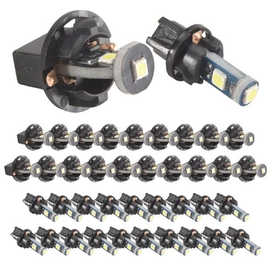 40 Pieces T5 T10 LED Bulbs Dash Lights with  Socket Instrument Dashboard8665 - Image 1 of 4