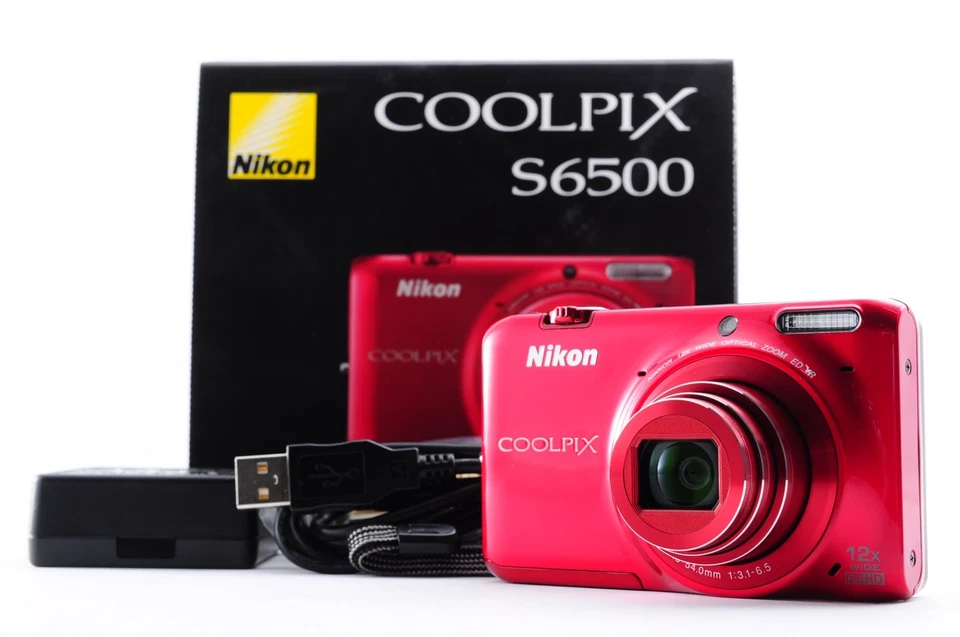 Nikon Coolpix S6500 Red Near Mint Compact Digital Camera Y3271 - Image 1 of 4